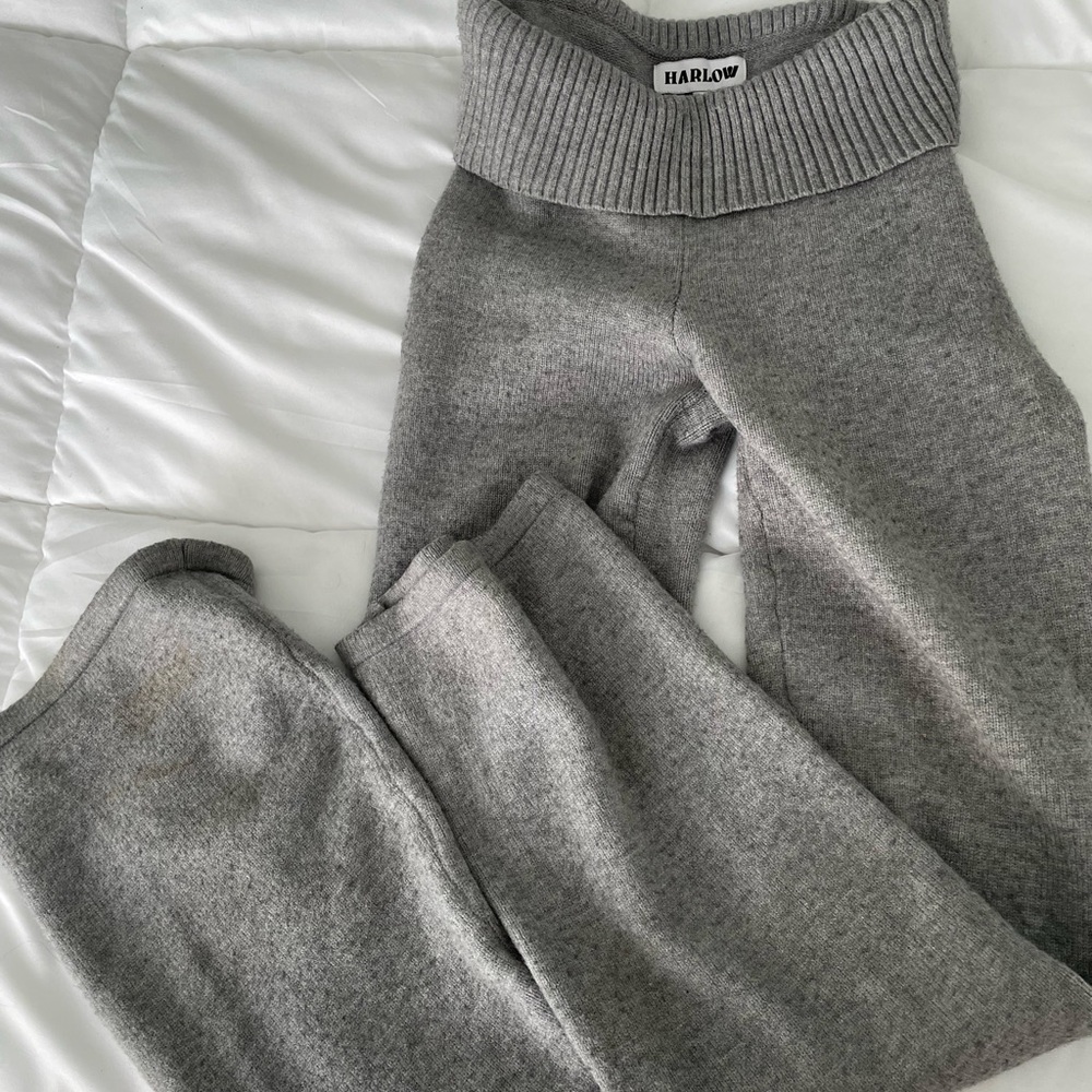 Harlow Soft Gray Ribbed Sweater